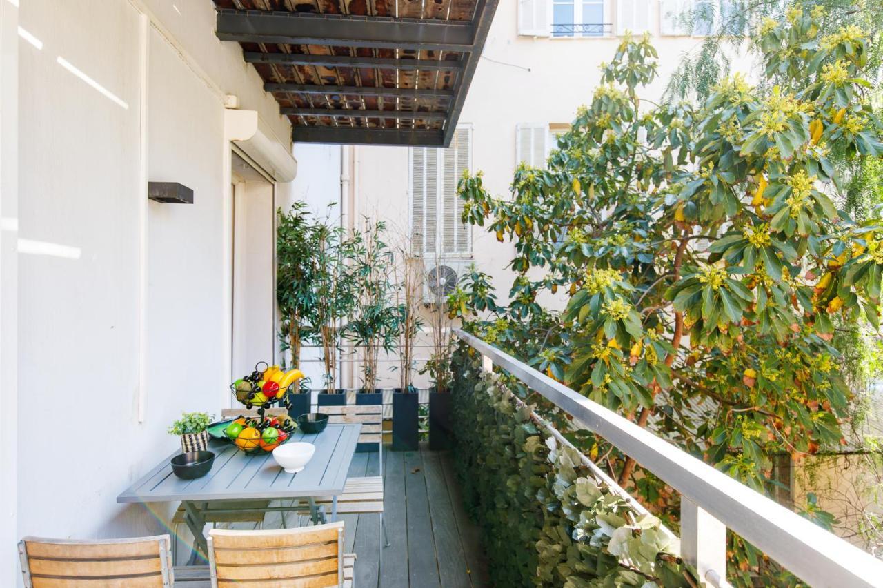 Le Cocon Des Artistes - Coeur De Cannes - Spacieux - Terrasse - Clim Exterior foto